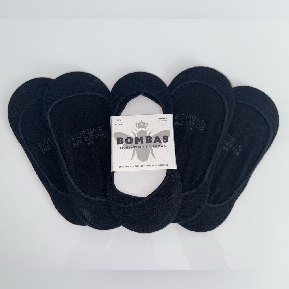 Bombas Black Lightweight No Show Socks
